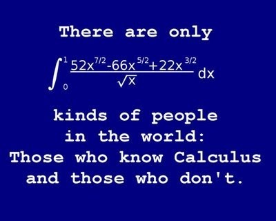 Math comedy.