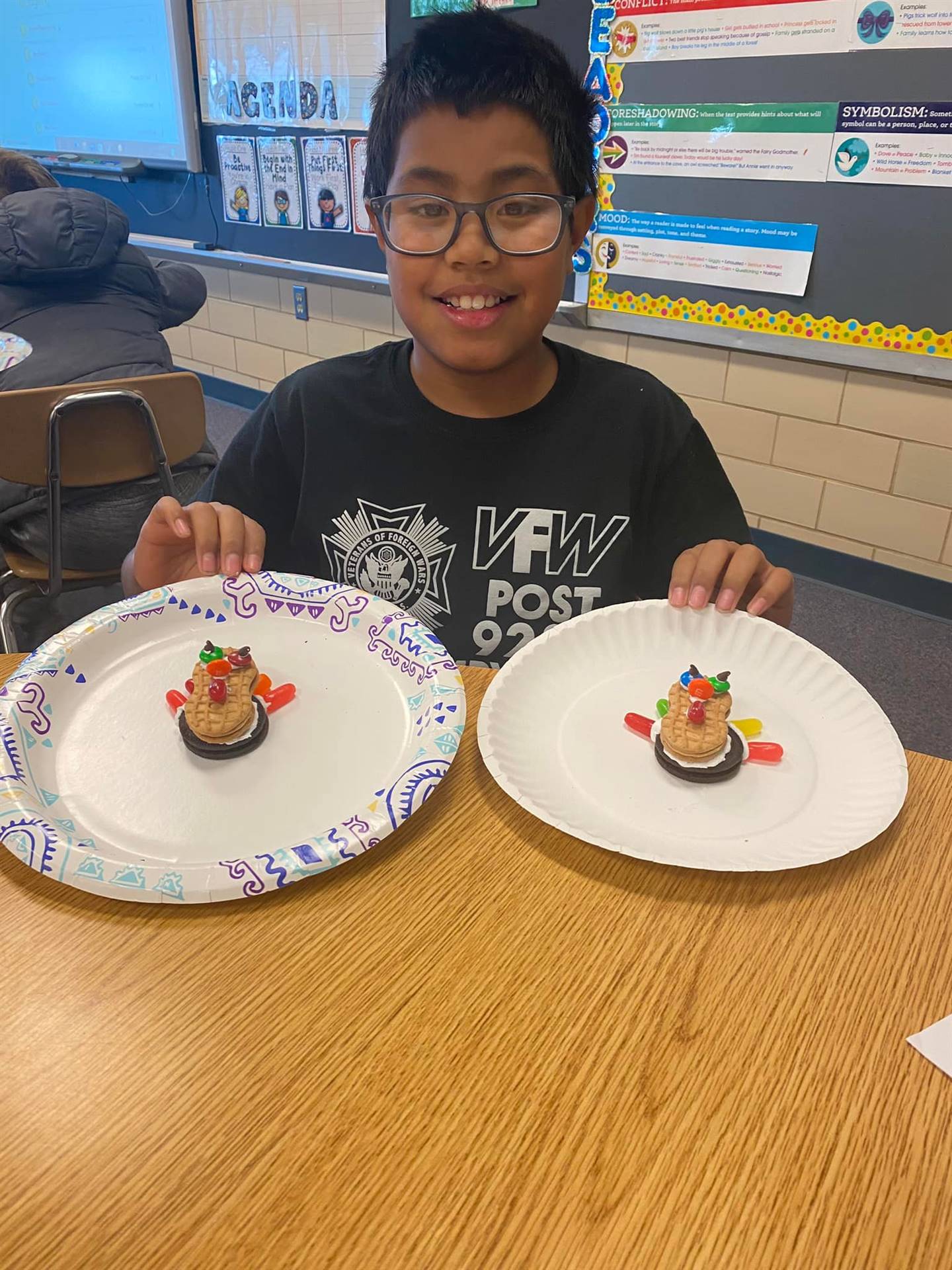 Ms. Sigmond&#39;s students made Turkeys for Thanksgiving