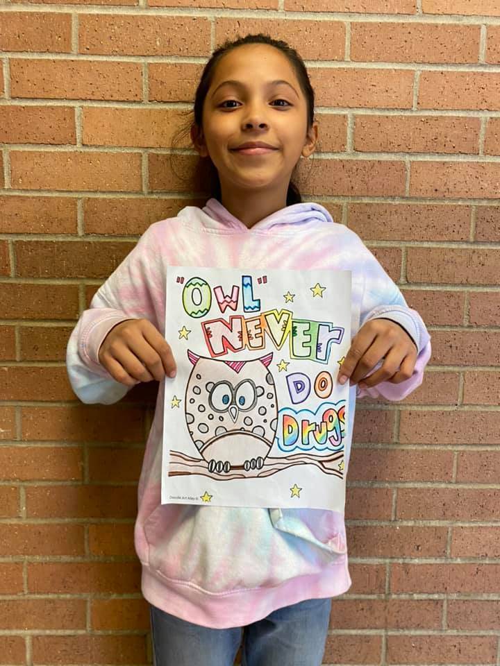 Red Ribbon Week Coloring Contest Winner