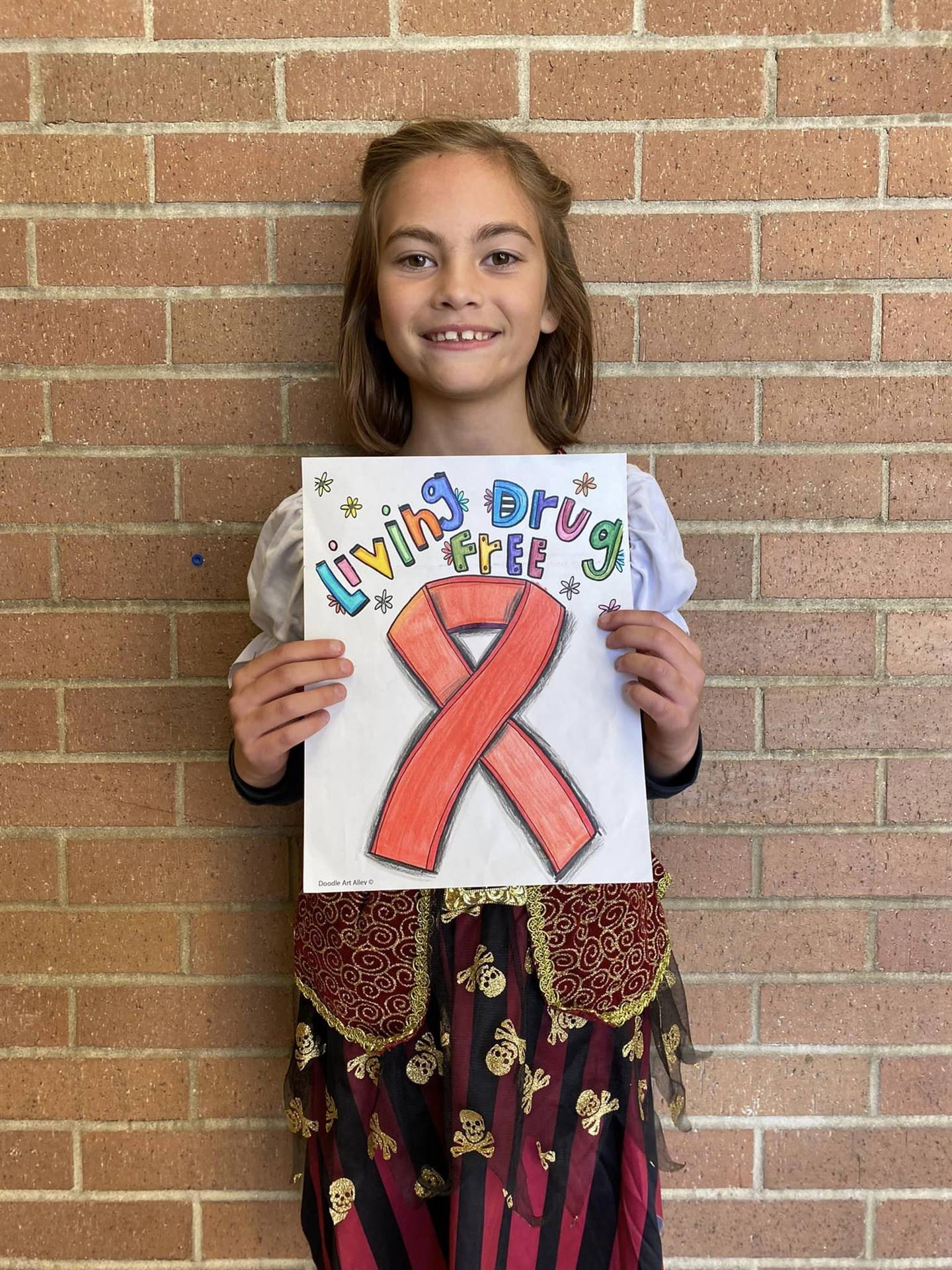 One of our Red Ribbon Week coloring contest winners!