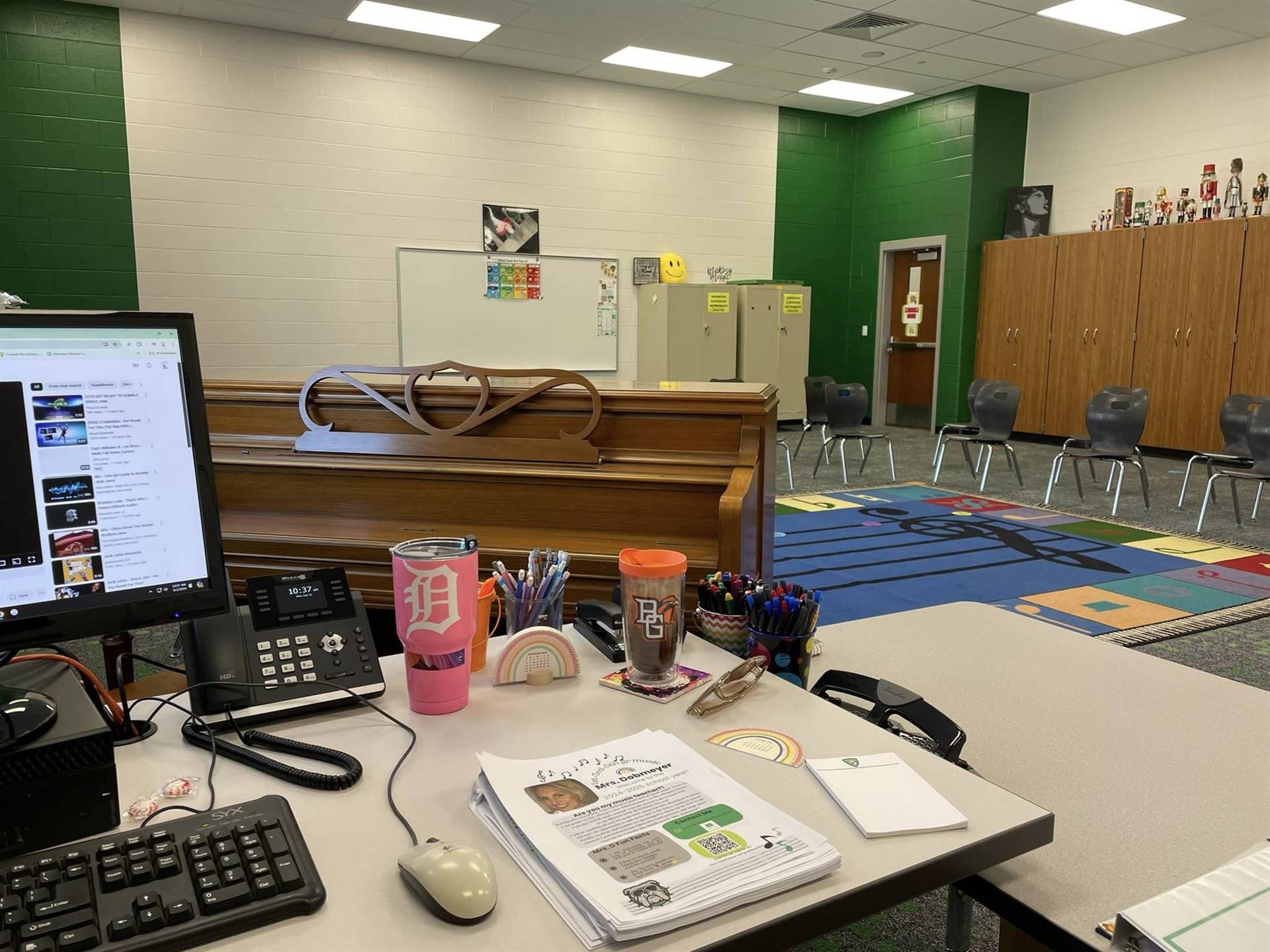Mrs. D's NEW Music room!  August 2024